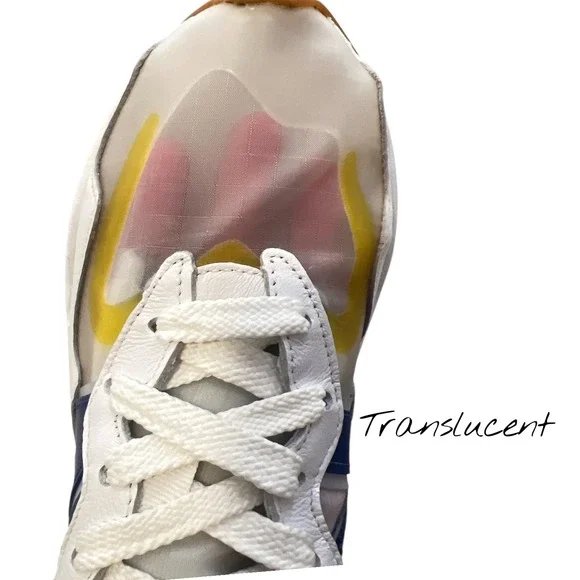 New Balance x STAUD Sneakers 57/40 Men's Size 7 White Translucent Upper Leather - Picture 5 of 14